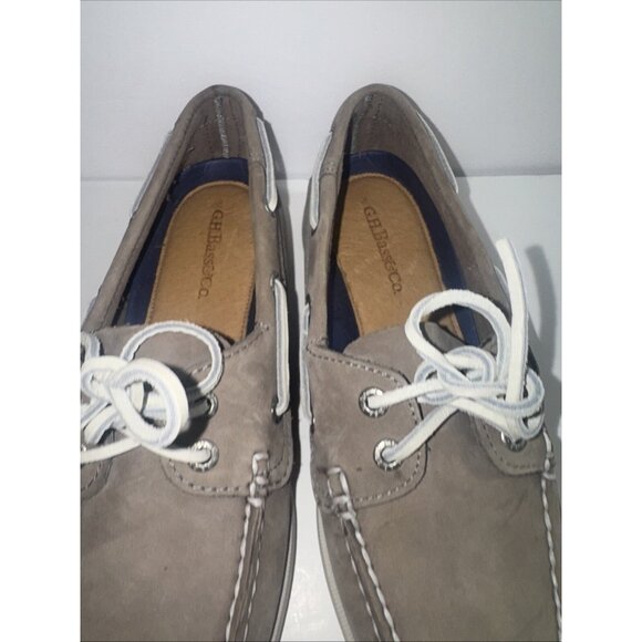 G. H. BassTan Castoff Nubuck Boat Shoes Women’s Size 8.5 M VGUC CHARITY - Picture 2 of 8